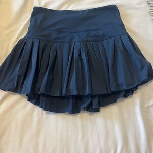 Elegant Navy Pleated Skirt